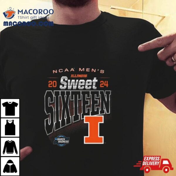 Illinois Fighting Illini 2024 Ncaa Men’s Sweet Sixteen Shirt