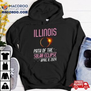 Illinois Path Of The Solar Eclipse April Souvenir Tshirt