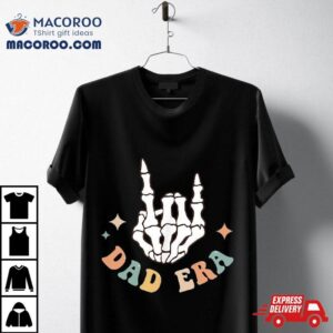 In My Dad Era Lover Groovy Retro Papa Fathers Day On Back Shirt