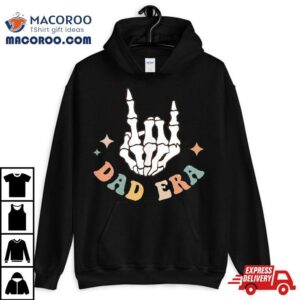 In My Dad Era Lover Groovy Retro Papa Fathers Day On Back Tshirt