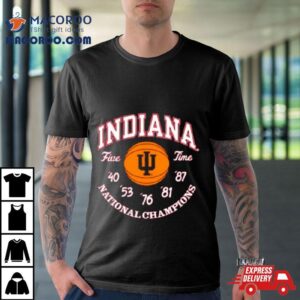 Indiana Hoosiers Cardinal Five Time National Champions T Shirt