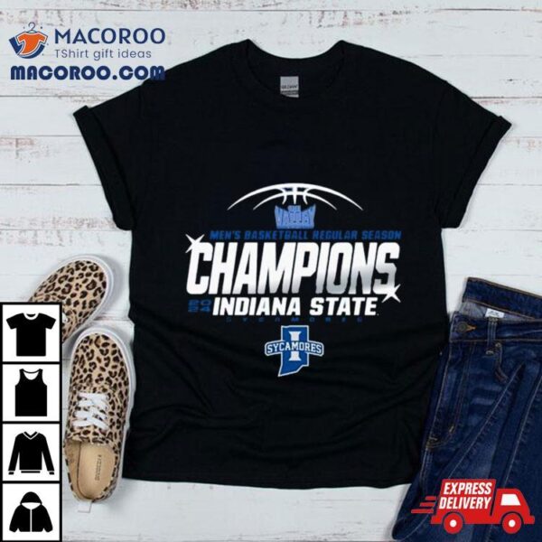 Indiana State Sycamores 2024 Missouri Valley Men’s Basketball Regular Season Champions Shirt