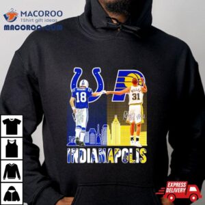Indianapolis Players 18 Manning And 31 Millers Signatures Shirt