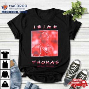 Isaiah Thomas Detroit Pistons Vintage Logo Tshirt