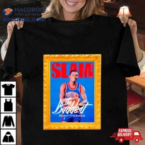 Isiah Thomas Detroit Pistons Slam Frame Tshirt