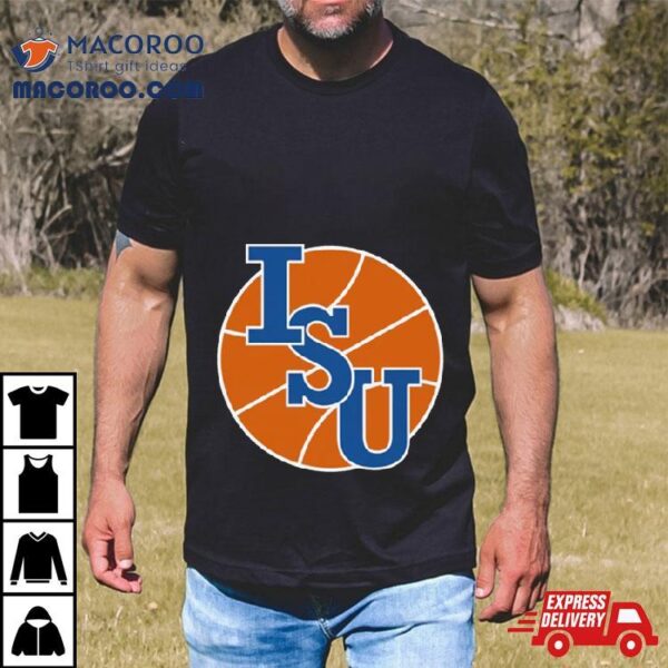 Isu Sycamores Basketball Half Court Tee Shirt