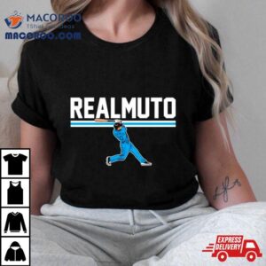 J T Realmuto Slugger Swing Philadelphia Phillies Baseball Shirt