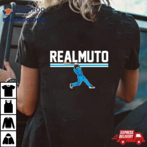 J T Realmuto Slugger Swing Philadelphia Phillies Baseball Tshirt