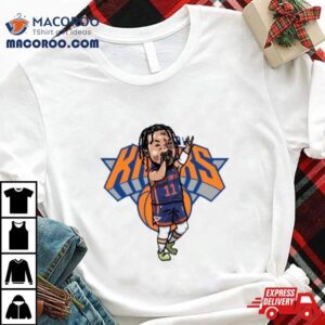 Jalen Brunson New York Knicks Player Cartoon Tshirt