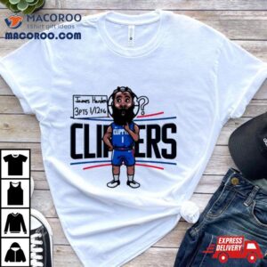 James Harden Los Angeles Clippers Player Cartoon Tshirt