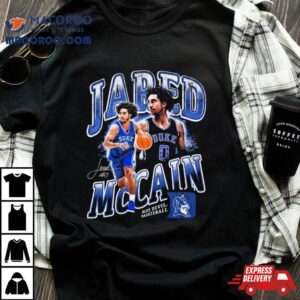 Jared Mccain Duke Blue Devils Basketball Signature Tshirt