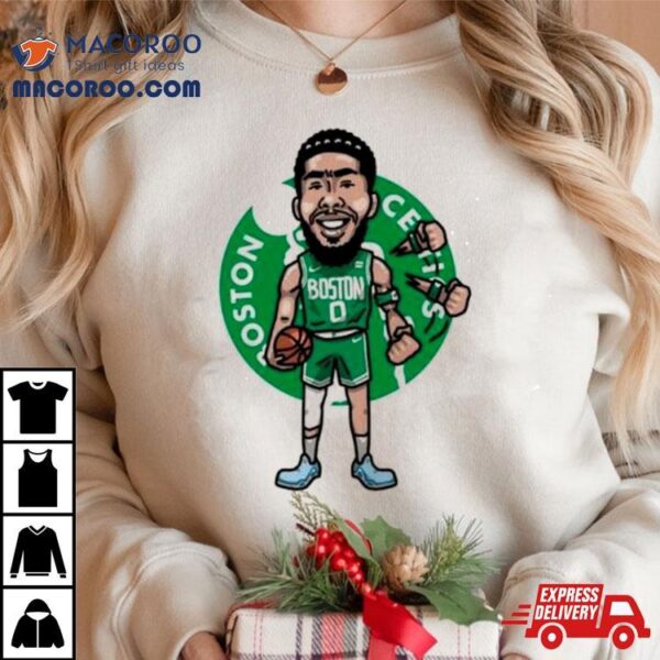 Jayson Tatum Boston Celtics Player Cartoon Shirt