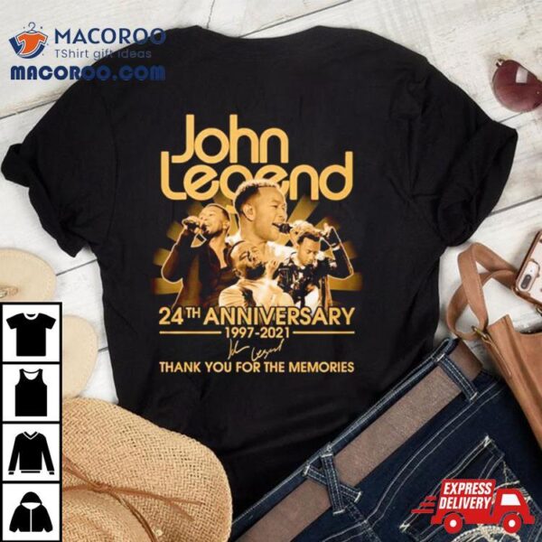 John Legend 24th Anniversary Thank You For The Memories Signature Shirt