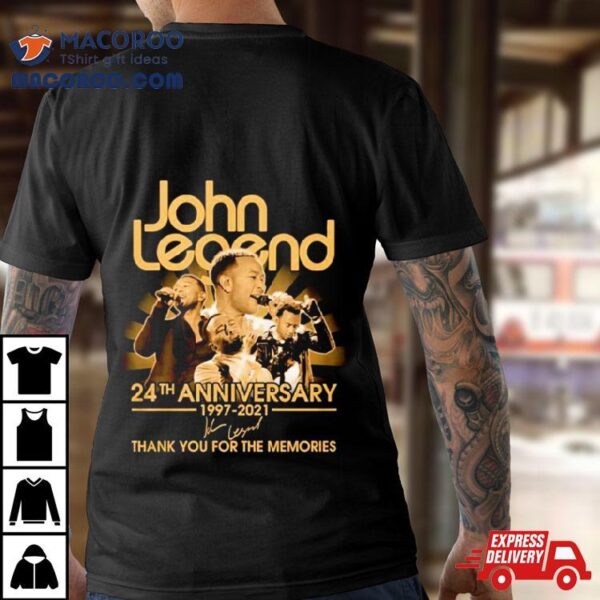 John Legend 24th Anniversary Thank You For The Memories Signature Shirt