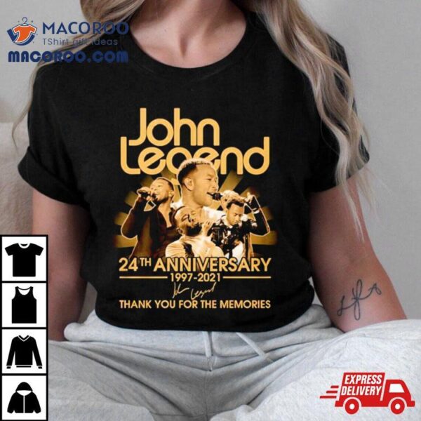 John Legend 24th Anniversary Thank You For The Memories Signature Shirt