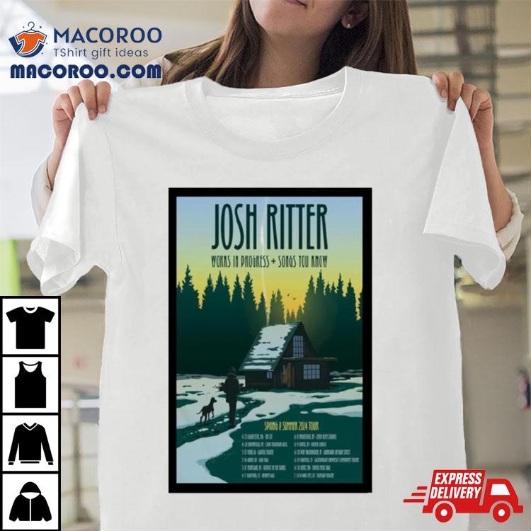 Josh Ritter Spring Summer 2024 Tour Poster Shirt Josh Ritter Spring Summer 2024 Tour Poster Shirt