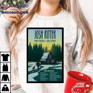 Josh Ritter Spring Summer 2024 Tour Poster Shirt 2 Josh Ritter Spring Amp Summer Tour Poster Tshirt