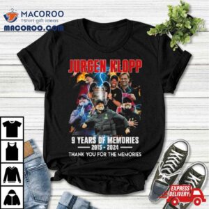 Jurgen Klopp Years Of Memories Thank You For The Memories Tshirt