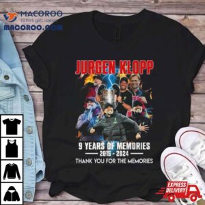 Jurgen Klopp Years Of Memories Thank You For The Memories Tshirt