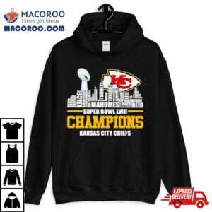 Kansas City Chiefs City Skyline Players Names Super Bowl Lviii Champions Tshirt