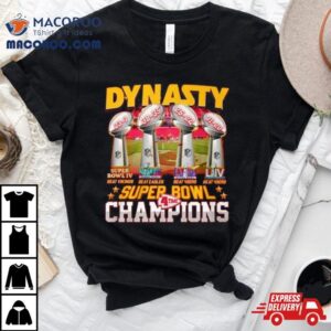 Kansas City Chiefs Dynasty Super Bowl Time Champions Tshirt