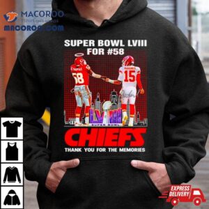 Kansas City Chiefs Super Bowl Lviii For Thank You For The Memories Signature Tshirt