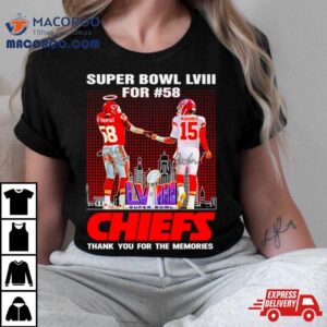 Kansas City Chiefs Super Bowl Lviii For Thank You For The Memories Signature Tshirt