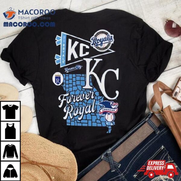 Kansas City Royals Split Zone Forever Royal Shirt