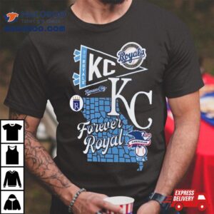 Kansas City Royals Split Zone Forever Royal Tshirt