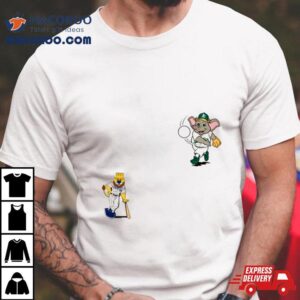 Kansas City Royals Vs Oakland Athletics Mlb Mascot Cartoon Baseball Tshirt