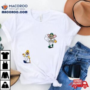 Kansas City Royals Vs Oakland Athletics Mlb Mascot Cartoon Baseball Tshirt