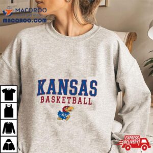 Kansas Jayhawks Champion Basketball Stack Tshirt