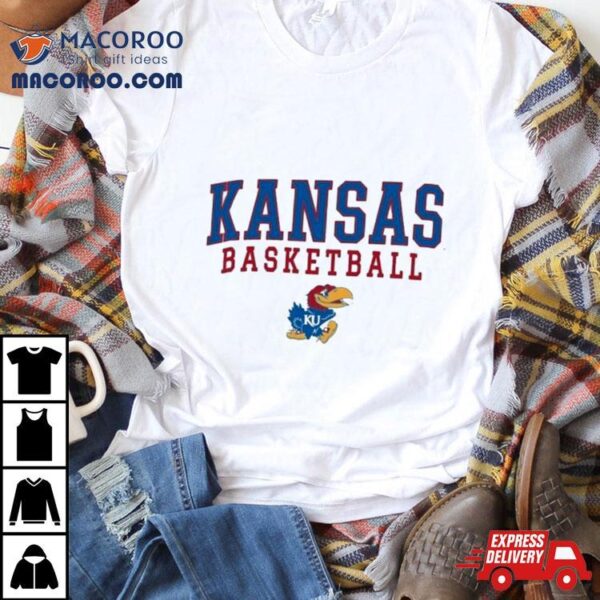 Kansas Jayhawks Champion Basketball Stack Shirt