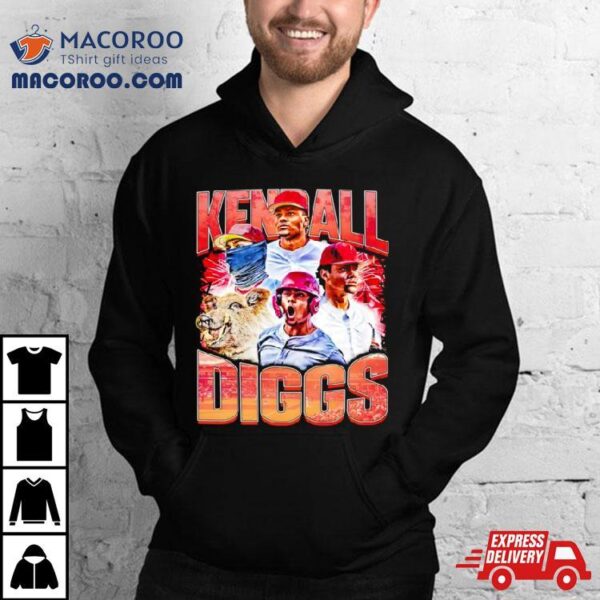 Kendall Diggs Arkansas Razorbacks Baseball Graphic T Shirt