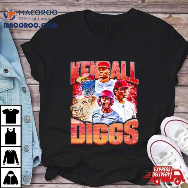 Kendall Diggs Arkansas Razorbacks Baseball Graphic T Shirt