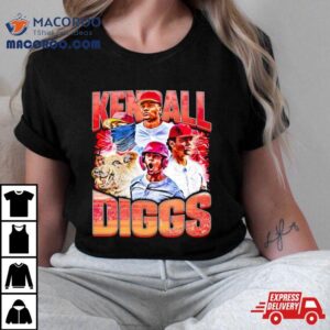 Kendall Diggs Arkansas Razorbacks Baseball Graphic Tshirt