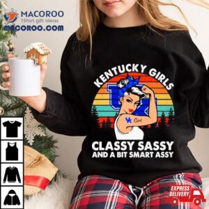 Kentucky Wildcats Girls Strong Class Sassy And A Bit Smart Assy Vintage Shirt