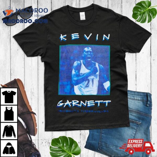 Kevin Garnett Minnesota Timberwolves Vintage Logo Shirt