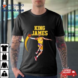 King James Basketball Player Los Angeles Lakers Nba Tshirt