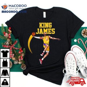 King James Basketball Player Los Angeles Lakers Nba Tshirt