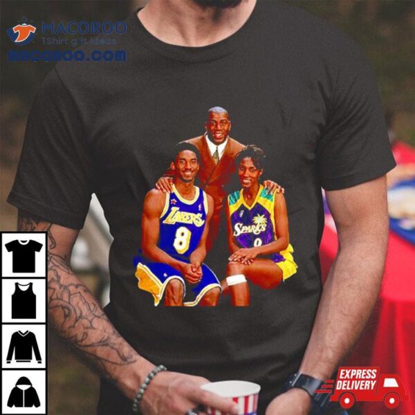 Kobe Bryant Magic Johnson And Lisa Leslie Pic Shirt