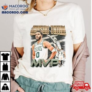 Kristaps Porzingis Wearing Jayson Tatum Mvp Shirt 2 Kristaps Porzingis Wearing Jayson Tatum Mvp Tshirt