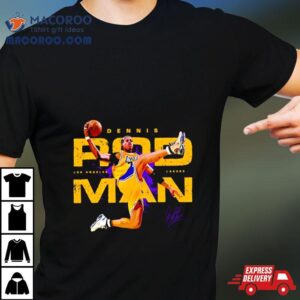 Lakers Dennis Rodman Slam Dunk Signature Tshirt