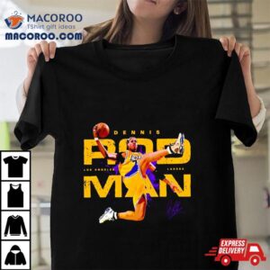 Lakers Dennis Rodman Slam Dunk Signature Tshirt