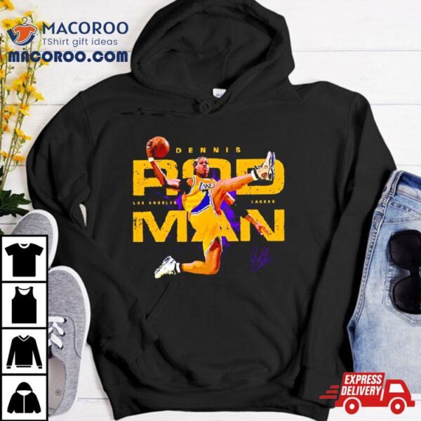 Lakers Dennis Rodman Slam Dunk Signature Shirt