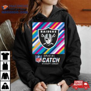 Las Vegas Raiders Nfl Crucial Catch Intercept Cancer Tshirt