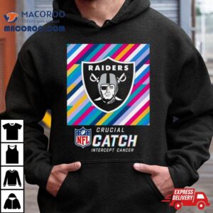 Las Vegas Raiders Nfl Crucial Catch Intercept Cancer Tshirt