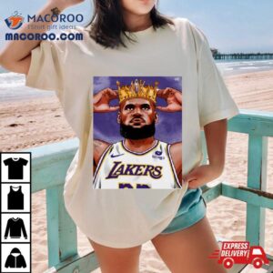 Lebron James Crown K Point Los Angeles Lakers Basketball Tshirt