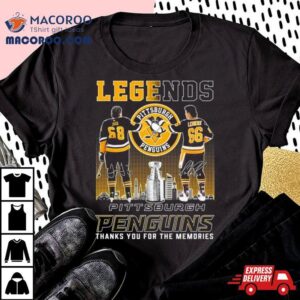 Legends Jaromir Jagr And Mario Lemieux Pittsburgh Penguins Thanks You For The Memories Shirt