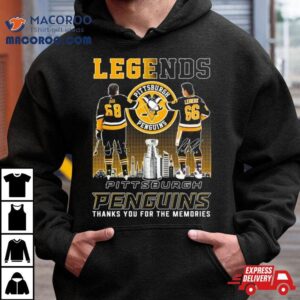 Legends Jaromir Jagr And Mario Lemieux Pittsburgh Penguins Thanks You For The Memories Tshirt